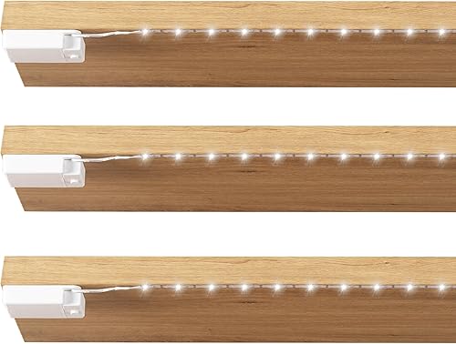 Tira de iluminación LED alimentada por batería, tira de luz LED inalámbrica adecuada para iluminar debajo del gabinete Armario Estantes Armario