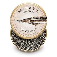 Vista 5 de MARKY'S Juego de regalo de caviar caspio – 1 oz / 28 g (paquete de 3) x Beluga Hybrid Caviar, Privat Stock Almas Osetra, Osetra Royal Amber Caviar