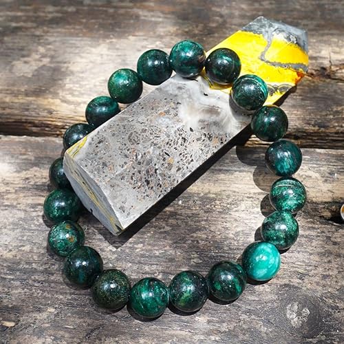 Miniatura 2 de 10MM Emerald Bracelet for Unisex  Fits for about 7.5" Wrist  Birthstone of May  Heart Chakra Green Crysta Spritual Healing Valentines Gift for