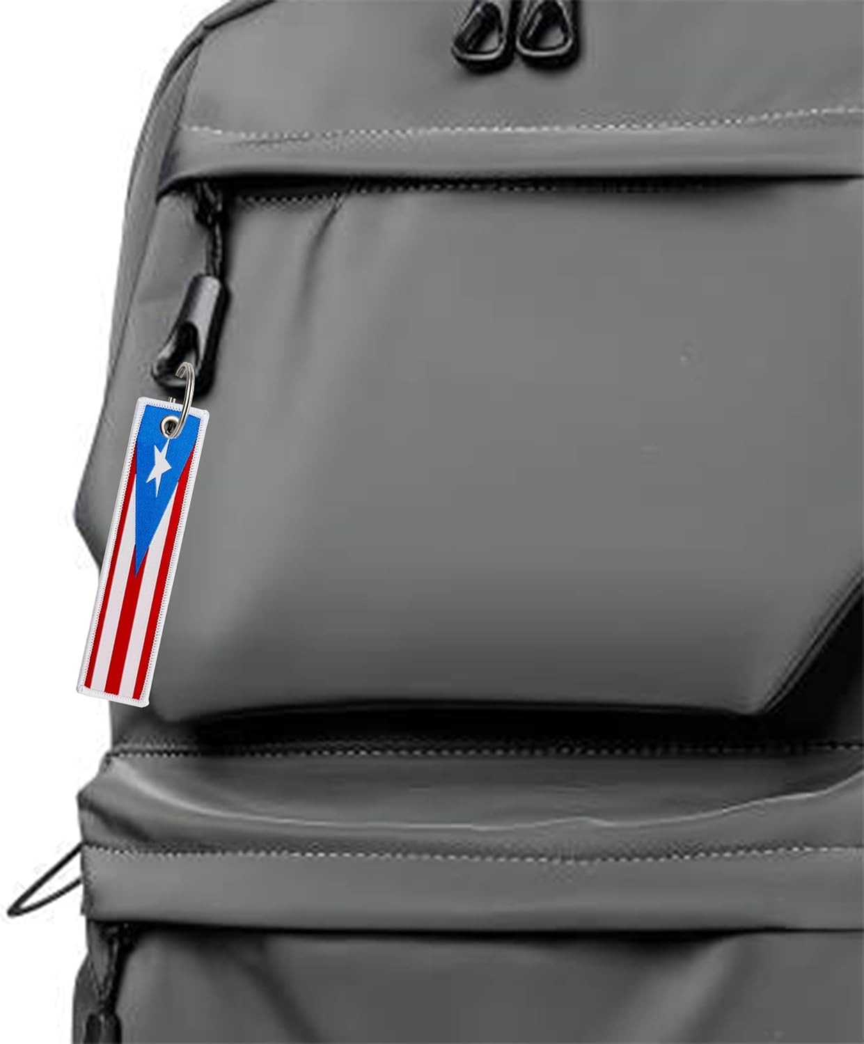 3 Pcs Puerto Rico Puerto Rican Country Flag Keychain,Woven label Key Chains for Car Keys,Fabric Key Chains Men and Women,Used for Various Decorations. - Image 4