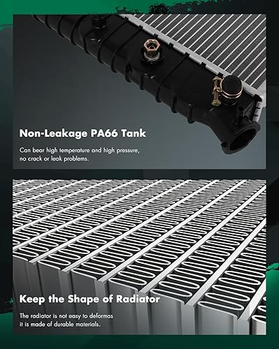 Miniatura 8 de SCITOO CU162 Radiador de repuesto para Buick para Century 1978-1979 3.8L1980-1981 4.3L 1979-1980 4.9L, para Chevrolet para Cadillac 1976-1979 5.7L,