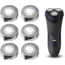 SH30 Replacement Shaver Heads 6-Pack - Compatible with Philips Norelco Series 2000 & 1000, Also Fits 3000 & S738 - Durable Sharp Blades