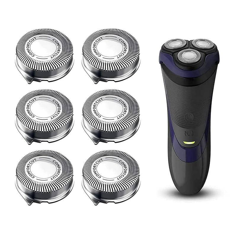 Cabeças de reposição SH30 Ruixin para barbeadores Philips Norelco Series 1000, 2000 e modelos compatíveis, pacote com 6