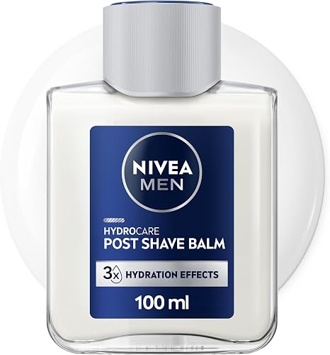 NIVEA MEN Hydrocare Post Shave Balm 100ml, Instant Hydration, Fast-Absorbing Formula with Aloe Vera & Pro-Vitamin B5, Post Shave Face Moisturiser for Men