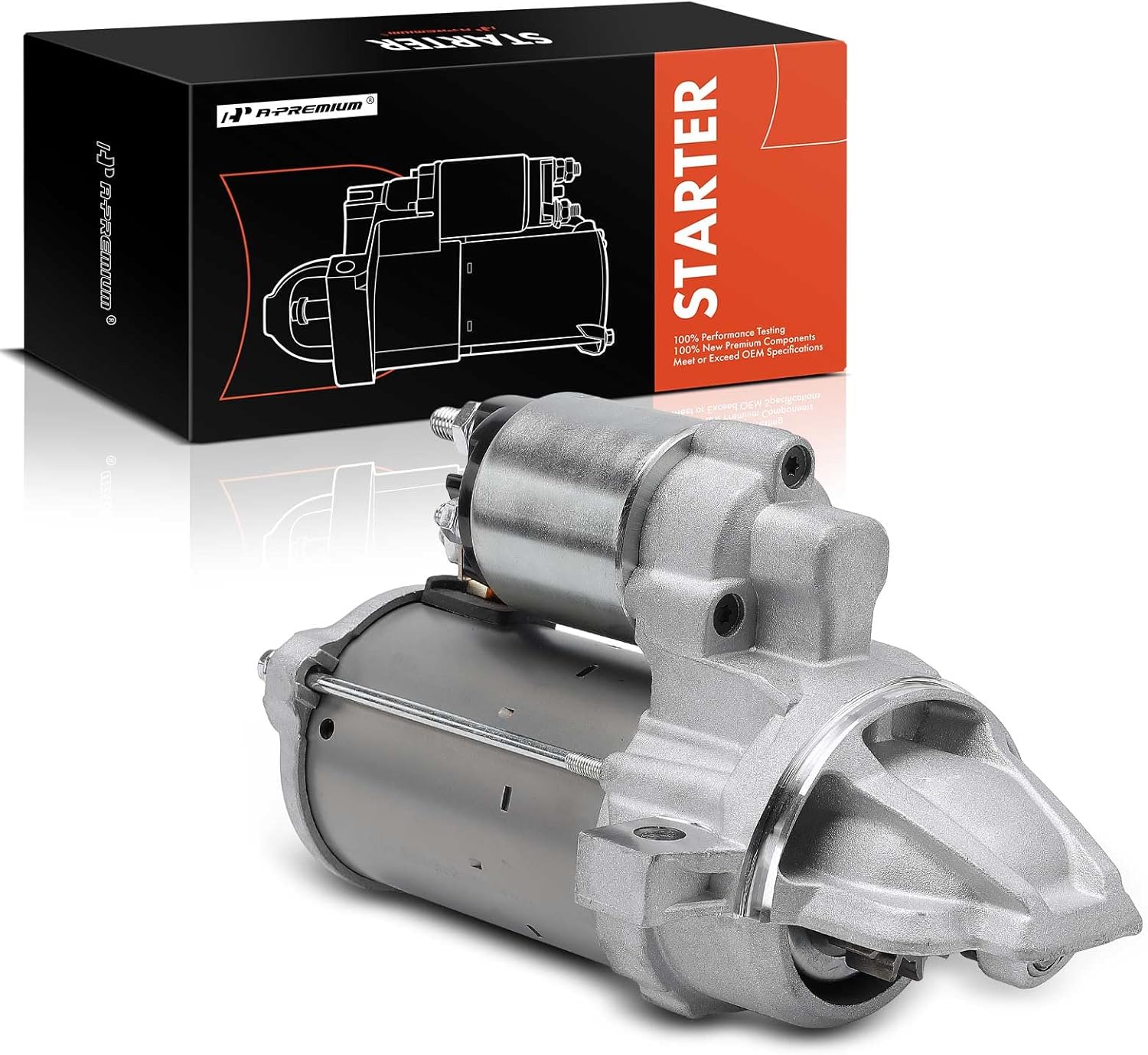 A-Premium Starter Motor Compatible with Ford Edge 2015-2018, Focus 2016-2018 & Lincoln MKC 2017-2019, MKZ 2015-2016, Nautilus 2019-2023, 2.0L 2.3L, 12V 1.4KW 11-Teeth Clockwise