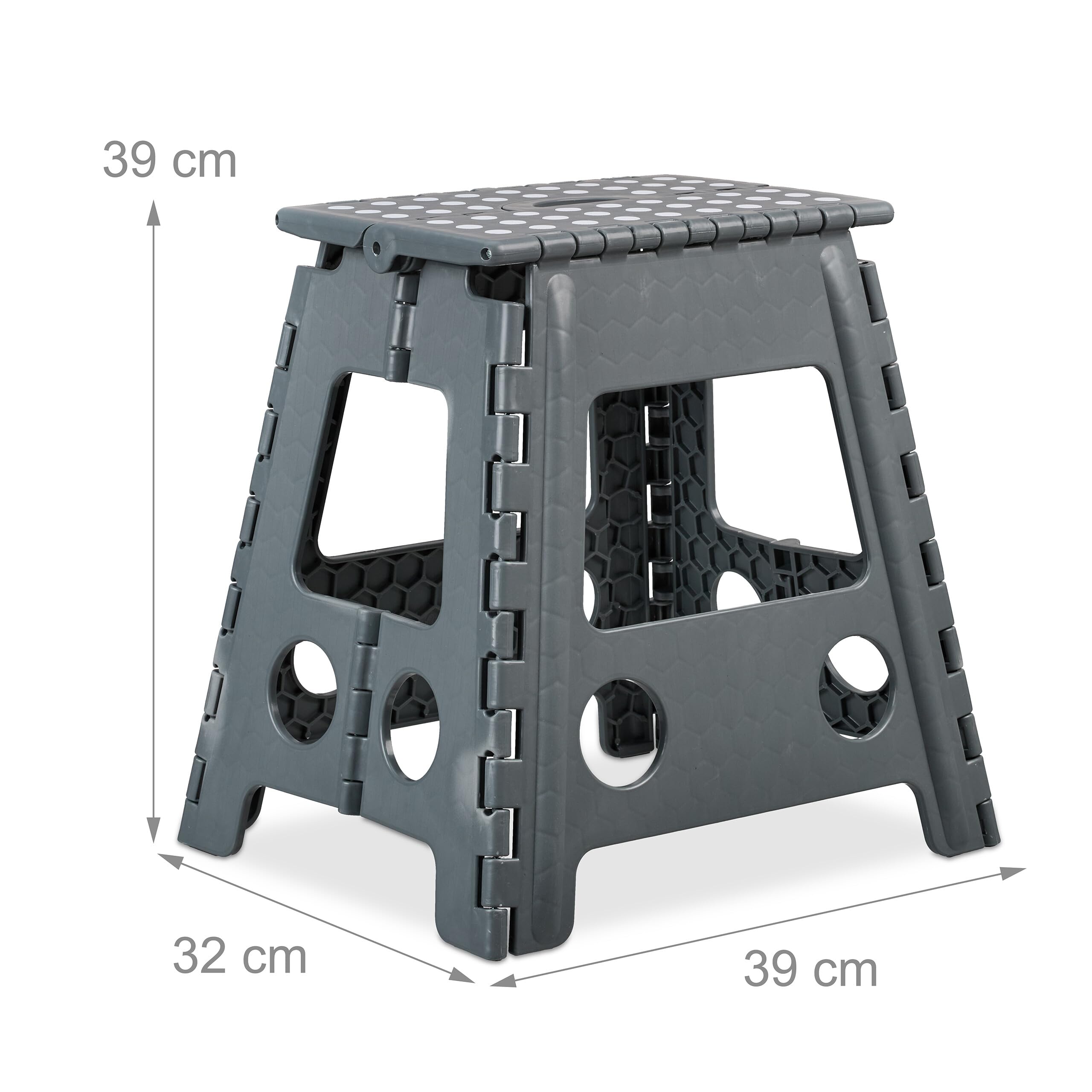 BigDean Teleskophocker Rot - Klappbarer Campinghocker Bis 150kg & 44cm Höhenverstellbar