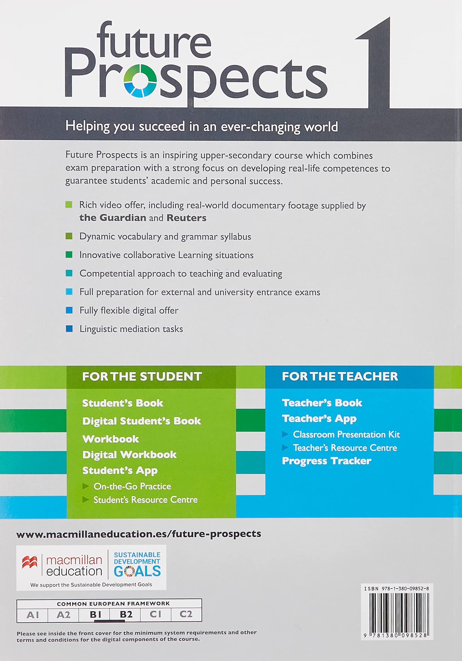 FUTURE PROSPECTS 1 Workbook y Student's App: cuaderno de actividades digital y impreso + app