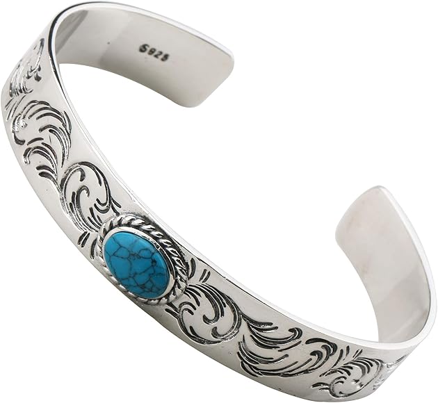 Amazon.co.jp: [silver KYASYA]シルバー925素材 銀縄 ターコイズ