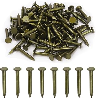 Swpeet 300Pcs 1-1/4 Inch High Quality Steel Roofing Felt Lacquered Nails, Roofing Felt Lacquered Nails Used to Fasten Roofing Felt, Asphalt Shingles and Insulation Board