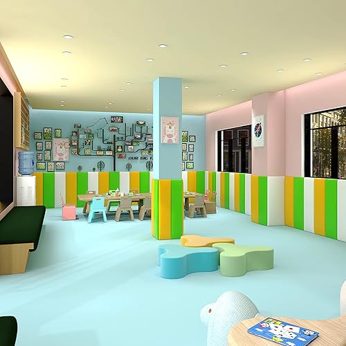 Miniatura 6 de Paneles tapizados 3D anticolisión para niños, paneles de pared tapizados para despegar y pegar, cabecero Queen, calcomanías decorativas de pared