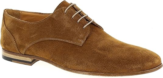 FLECS - Zapatos de Cordones de Piel Vuelta para Hombre, marrón (coñac), 42  EU : Amazon.es: Zapatos y complementos