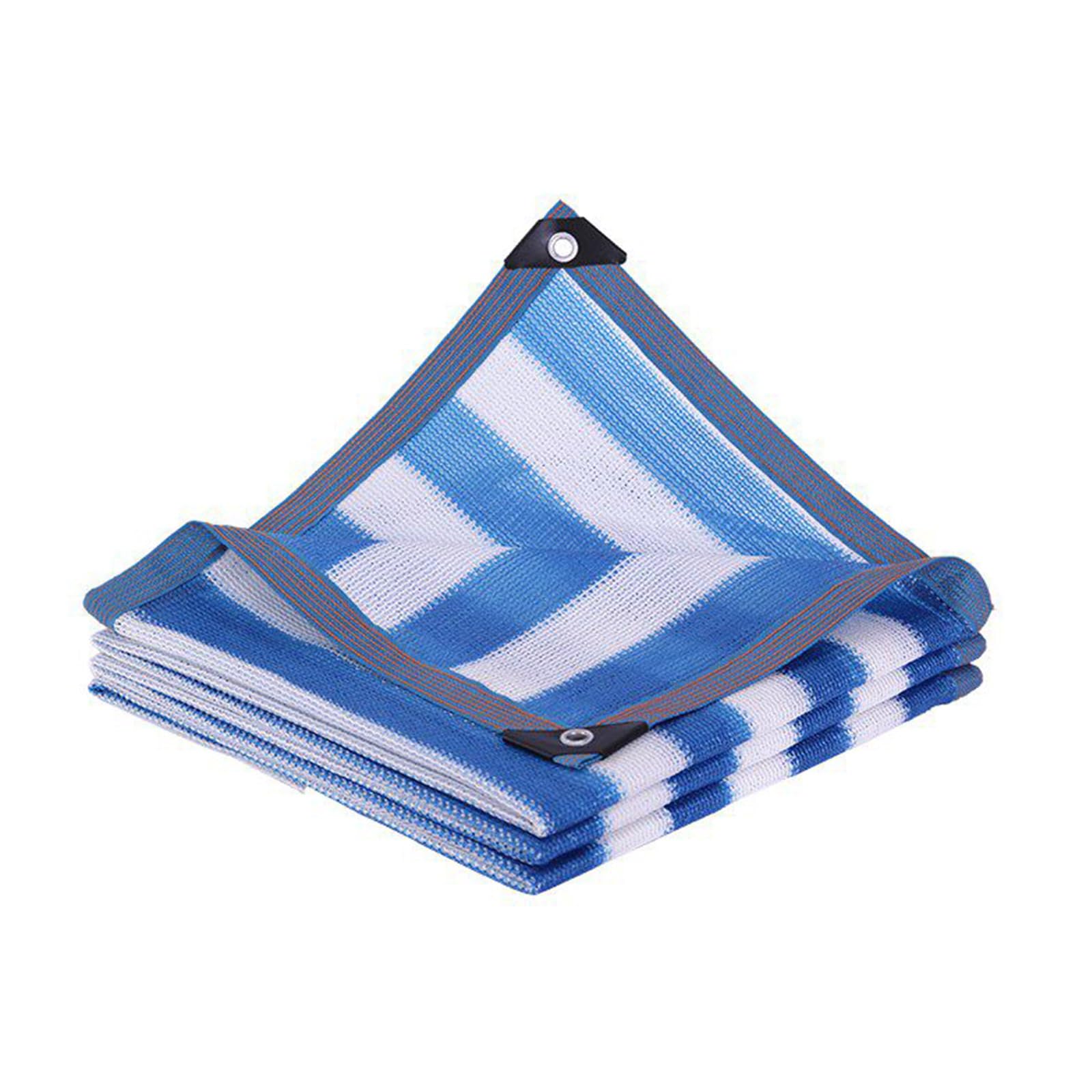 Voile d'ombrage respirant anti-UV 85% avec oeillets 8x12m robuste