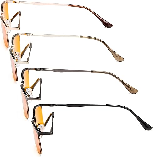 Miniatura 4 de Eyekepper Paquete de 4 lentes de lectura de calidad con bisagras de resorte, incluye lectores de computadora para mujeres y hombres