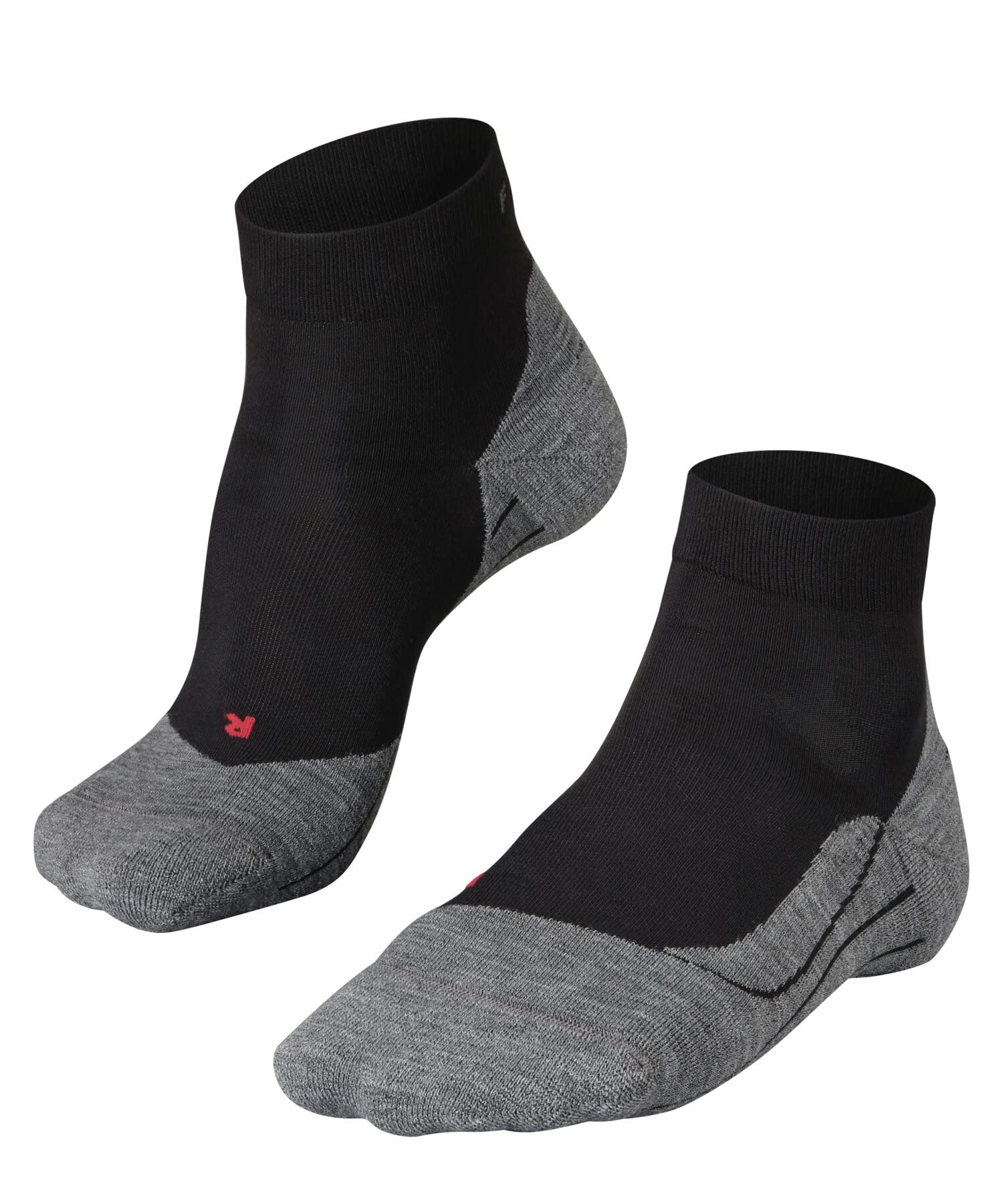 FALKE Women's RU4 Endurance Short W Sso Cotton Anti-Blister 1 Pair Running Socks, Black Black-Mix 3010, 2.5-3.5
