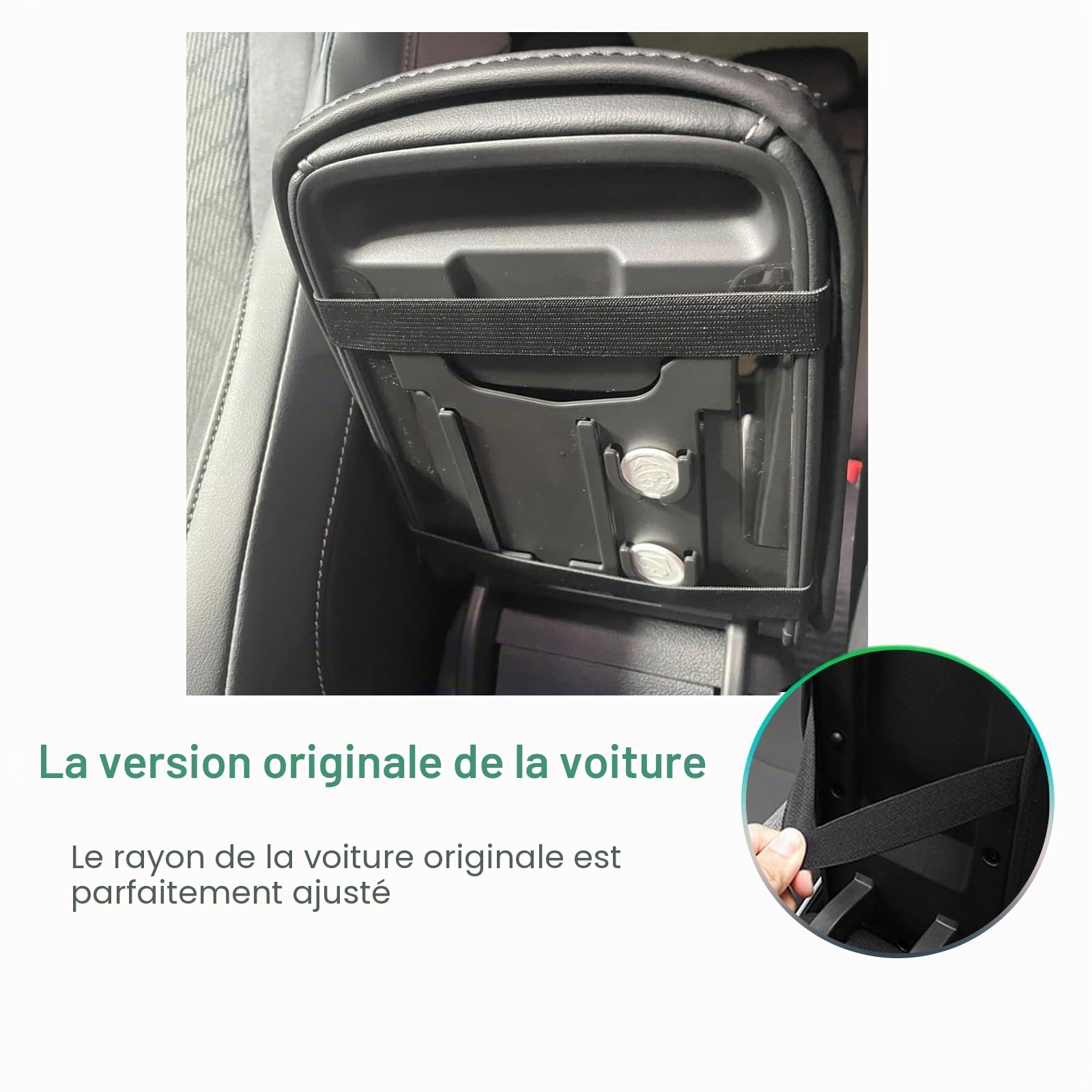GAFAT Compatible avec VW T-Roc 2026 2027 Housses d’Accoudoir, Console Centrale Protection pour T ROC II 2 Life Style R-Line Accessoires, en Cuir Synthétique Microfibre, Anti-rayures, OEM d'Origine