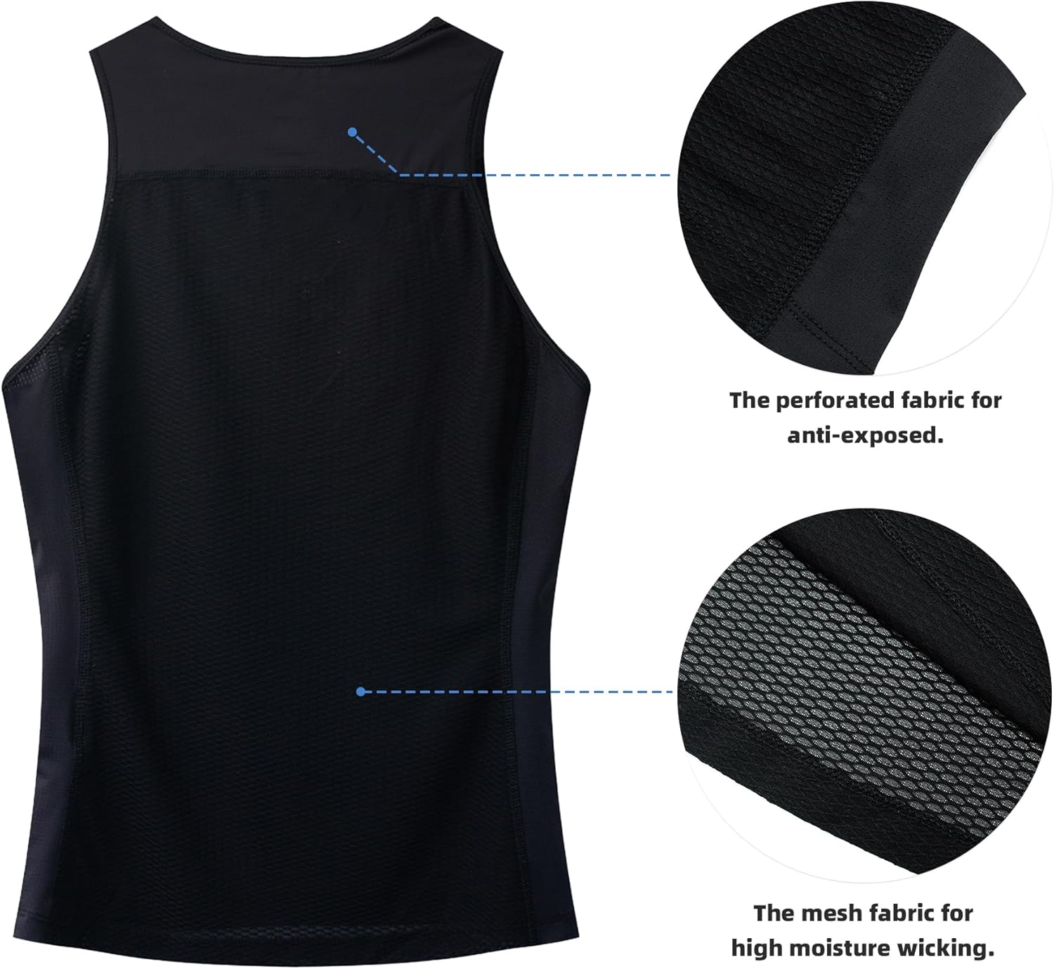 YKYWBIKE Cycling Base Layer Women Quick Dry Sleeveless Cycling Jersey Compression Mesh Undershirt Breathable Biker Shirts - Image 3