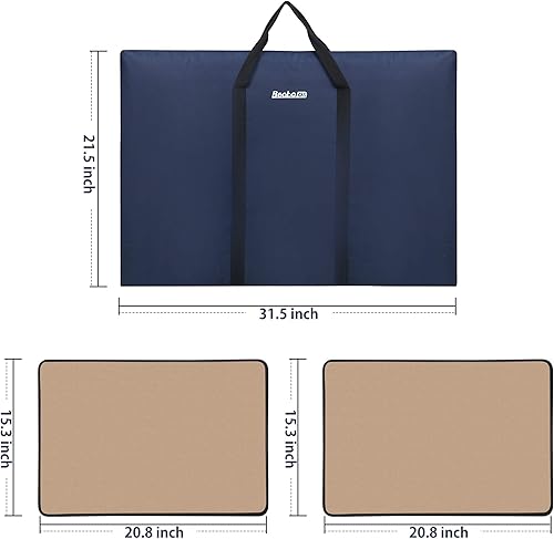 Miniatura 2 de Becko - Tablero de rompecabezas con bandejas y cubierta portátil, estuche de rompecabezas de almacenamiento de rompecabezas, superficie