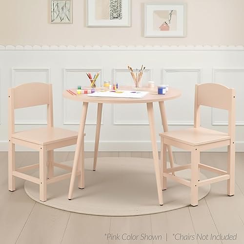 Miniatura 6 de Best Choice Products Mesa de comedor redonda de 35.5 pulgadas para 4 con patas de acero con acabado de madera resistente, moderna de mediados de