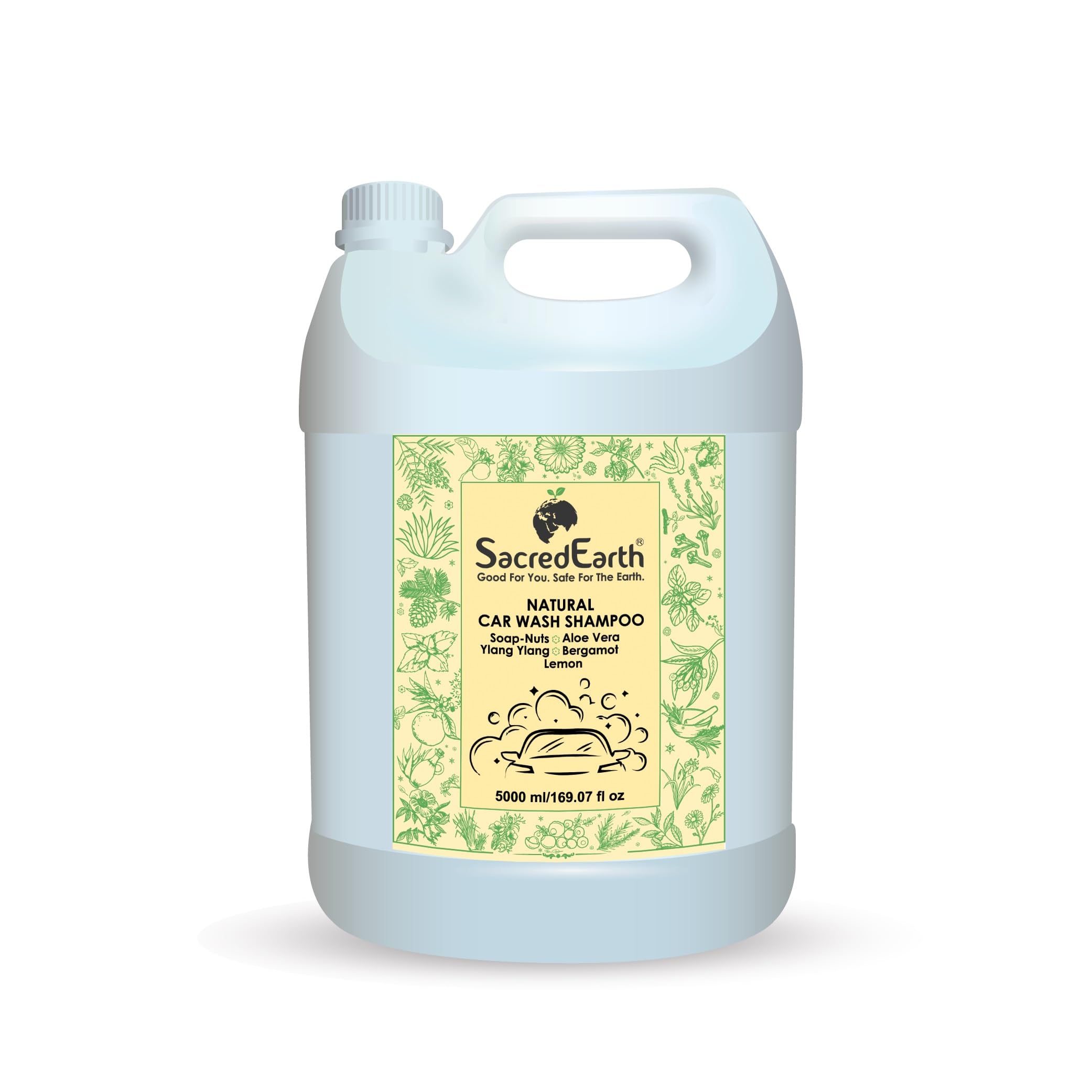 SacredEarth Natural Car Wash Shampoo, Better Shine After Wax, 10X Finish, High Foaming Formula, Concentrate Liquid for Spot Free Cleaning 5000 ml (B0C33633R9) Amazon Price History, Amazon Price Tracker