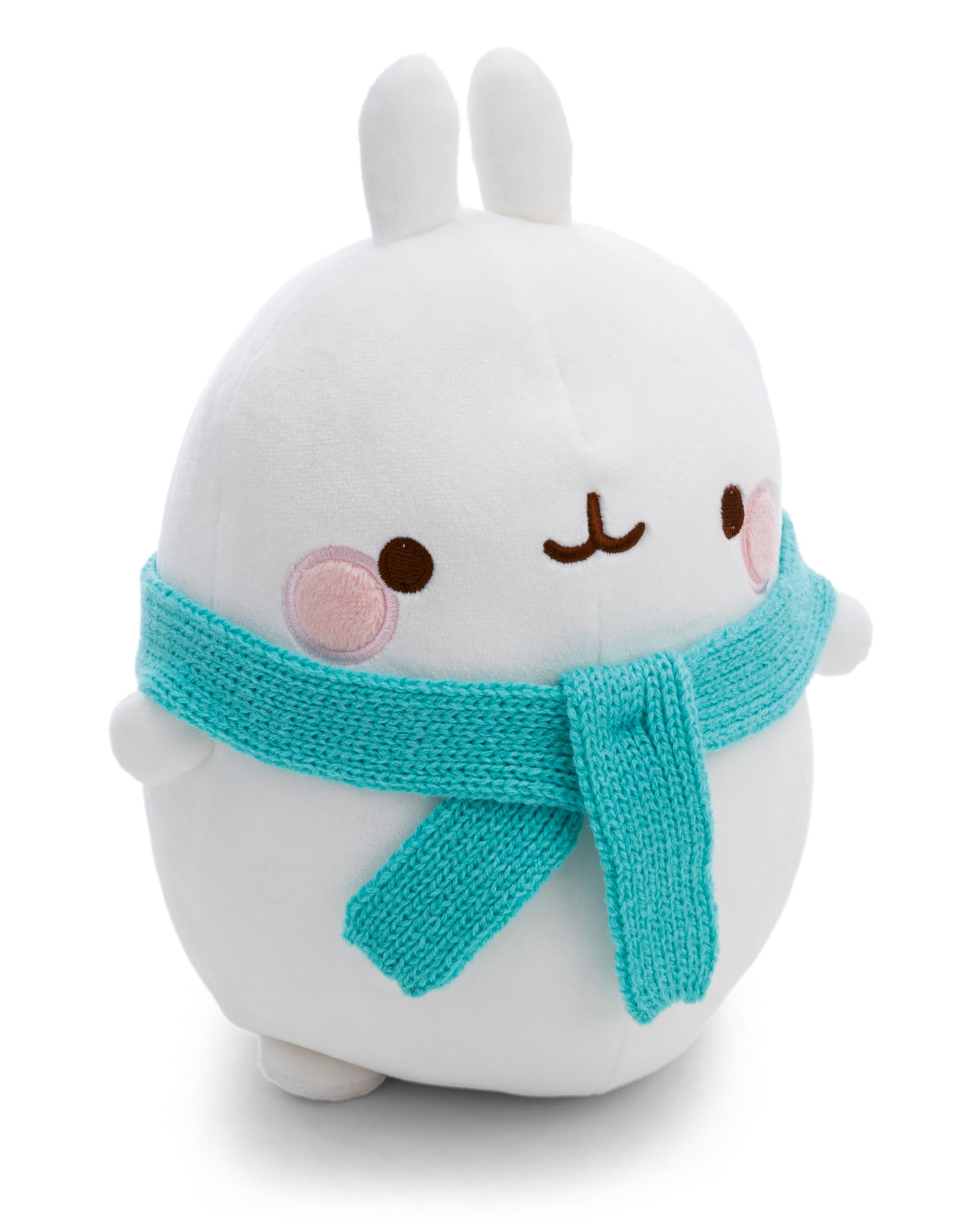 NICI cuddly toy MOLANG with scarf 24cm in gift packaging - white