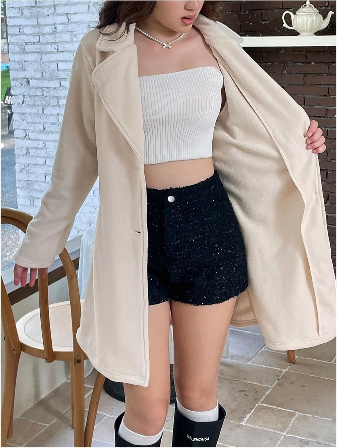 Casual Chic in Cream: A Modern Take on the Dressy Coat