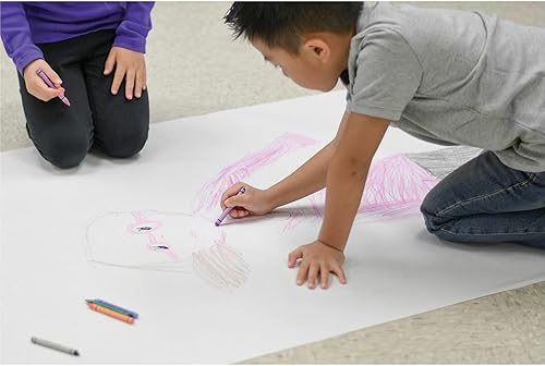 Miniatura 5 de Pacon Rollo de papel ligero Kraft blanco, 3 pies por 1,000 pies (5636)