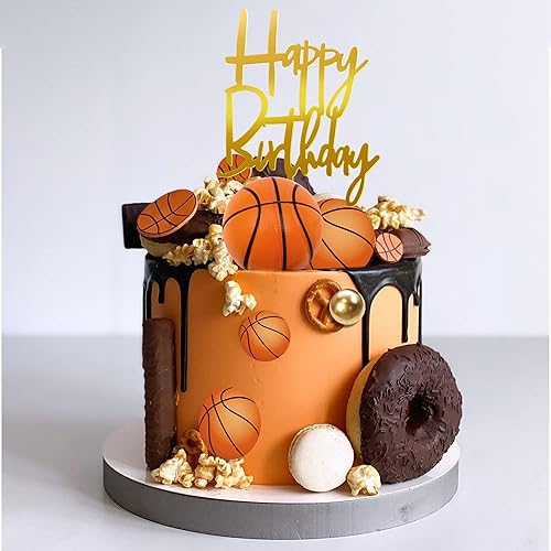 Miniatura 5 de 20 decoraciones para pasteles de baloncesto, decoraciones de pastel con temática de estrellas de baloncesto para decoración de pastel de cumpleaños,