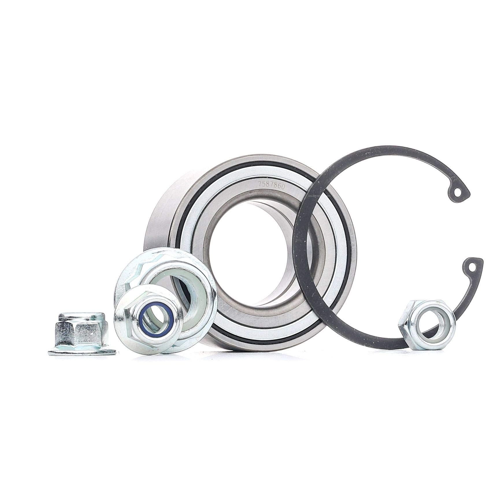 STARK SKWB-0180753 Kit de roulement de roue des deux côtés de l'Avant avec matériel de montage/fixation avec moyeu de roue avec bague ABS Compatible avec VW Golf 4 3/5 portes 1J1