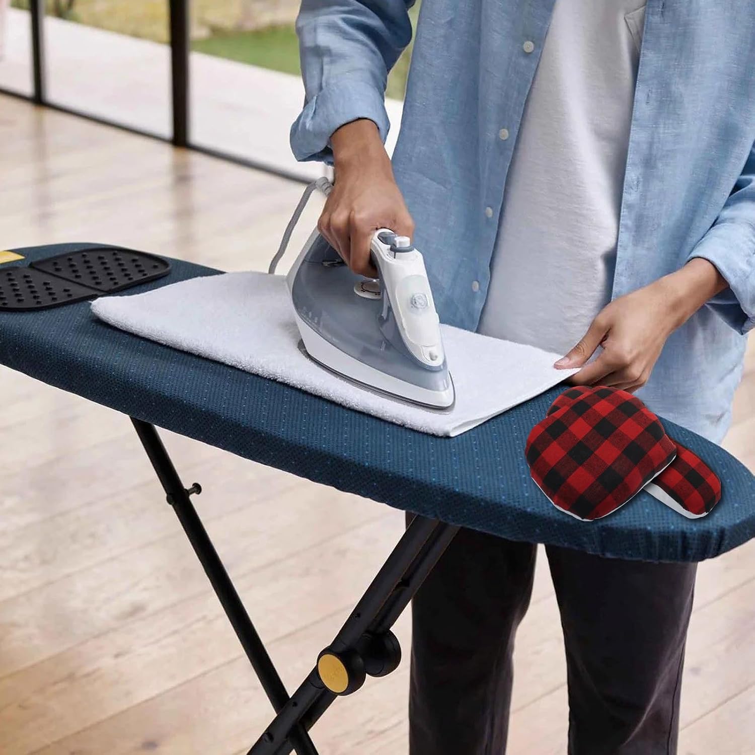 Verkelly 2 Pack Tailor's Ham and Seam Roll Set - Premium Pressing Tools for Ironing Curved Seams, Sleeves, and Collars