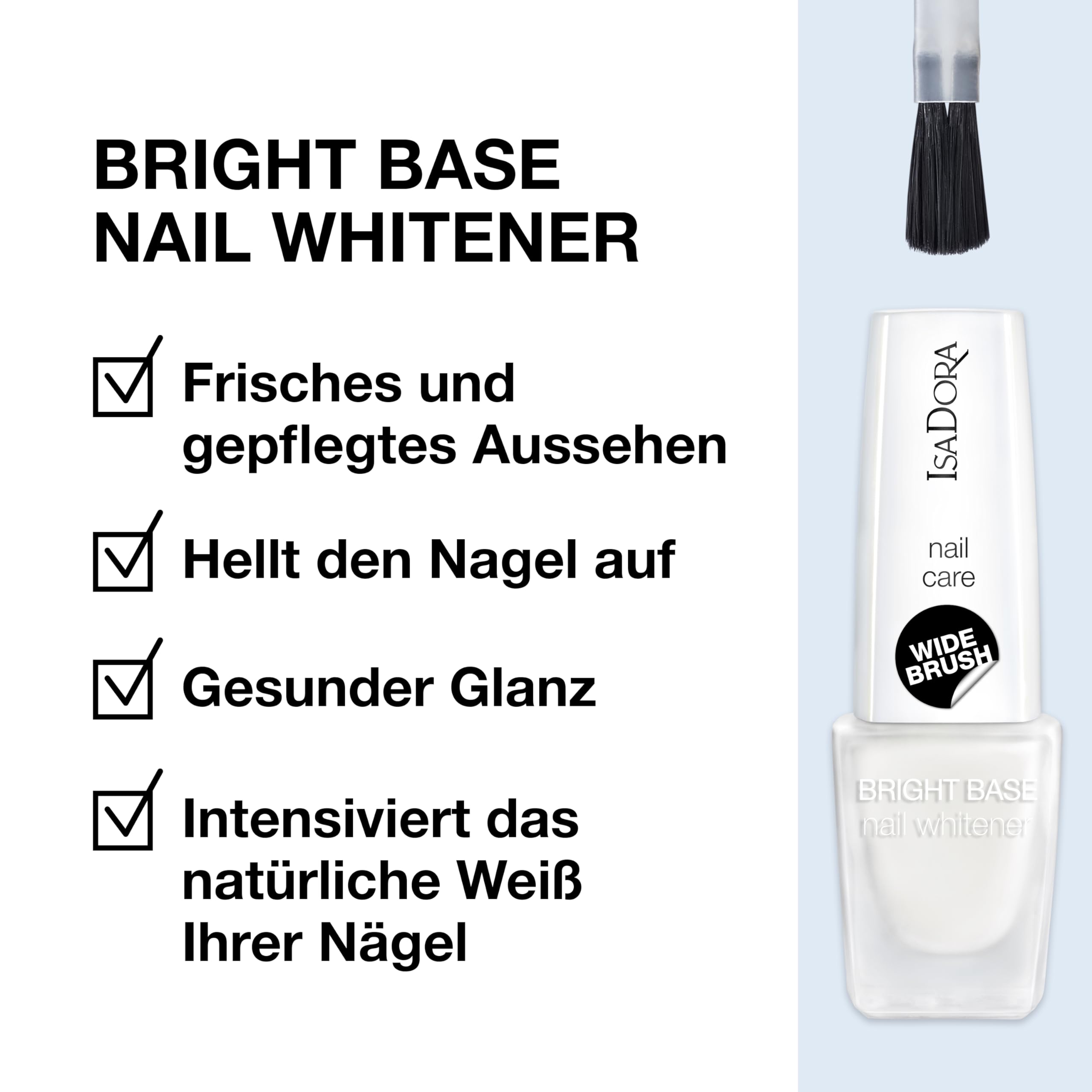 IsaDora Nagel Whitener - Optischer Nagel Aufheller für strahlend weiße Nägel