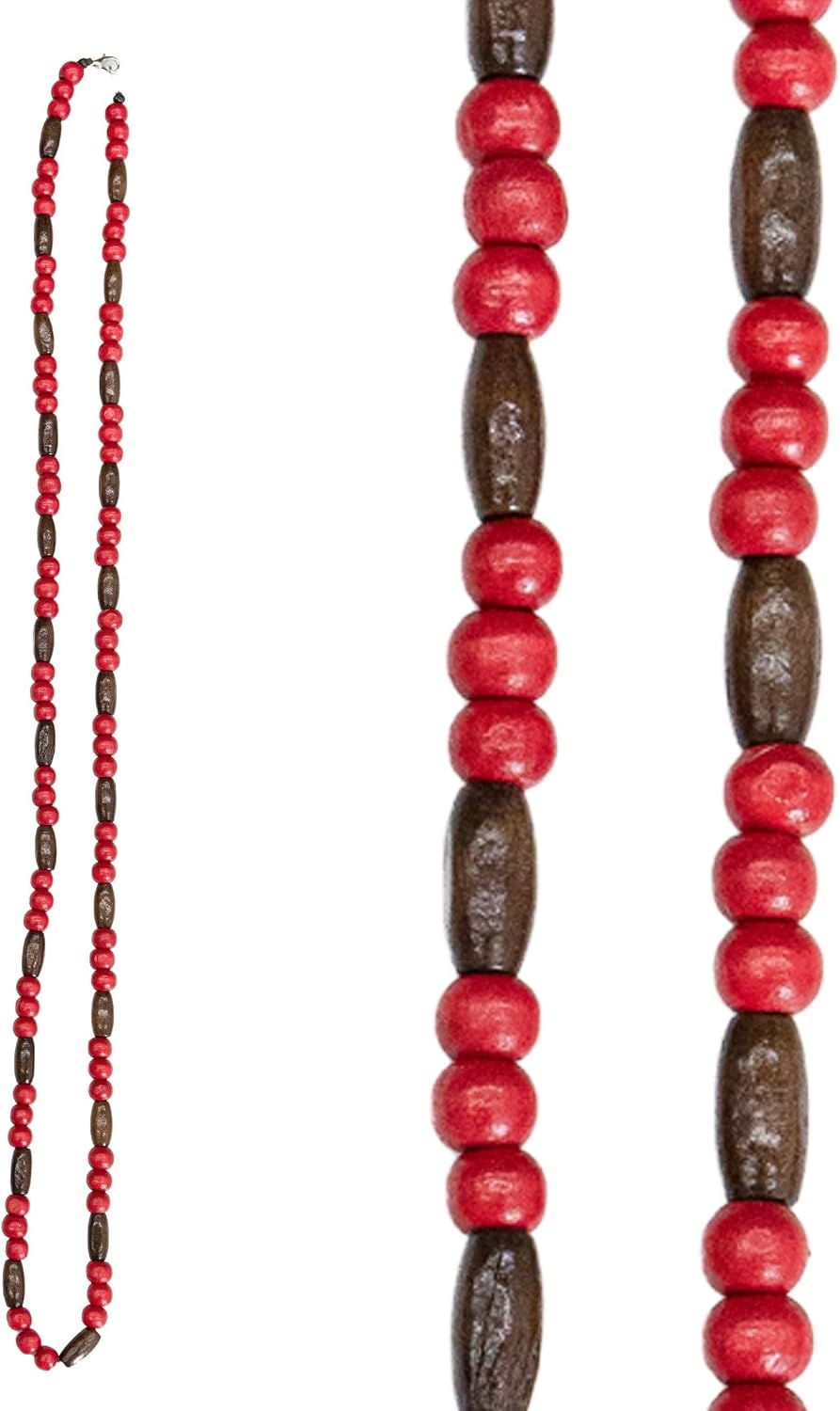 Korean Hanbok Gat Hat String - Wooden Beaded Strap, Traditional Costume Accessory, 4 Colors (Hat NOT Included)