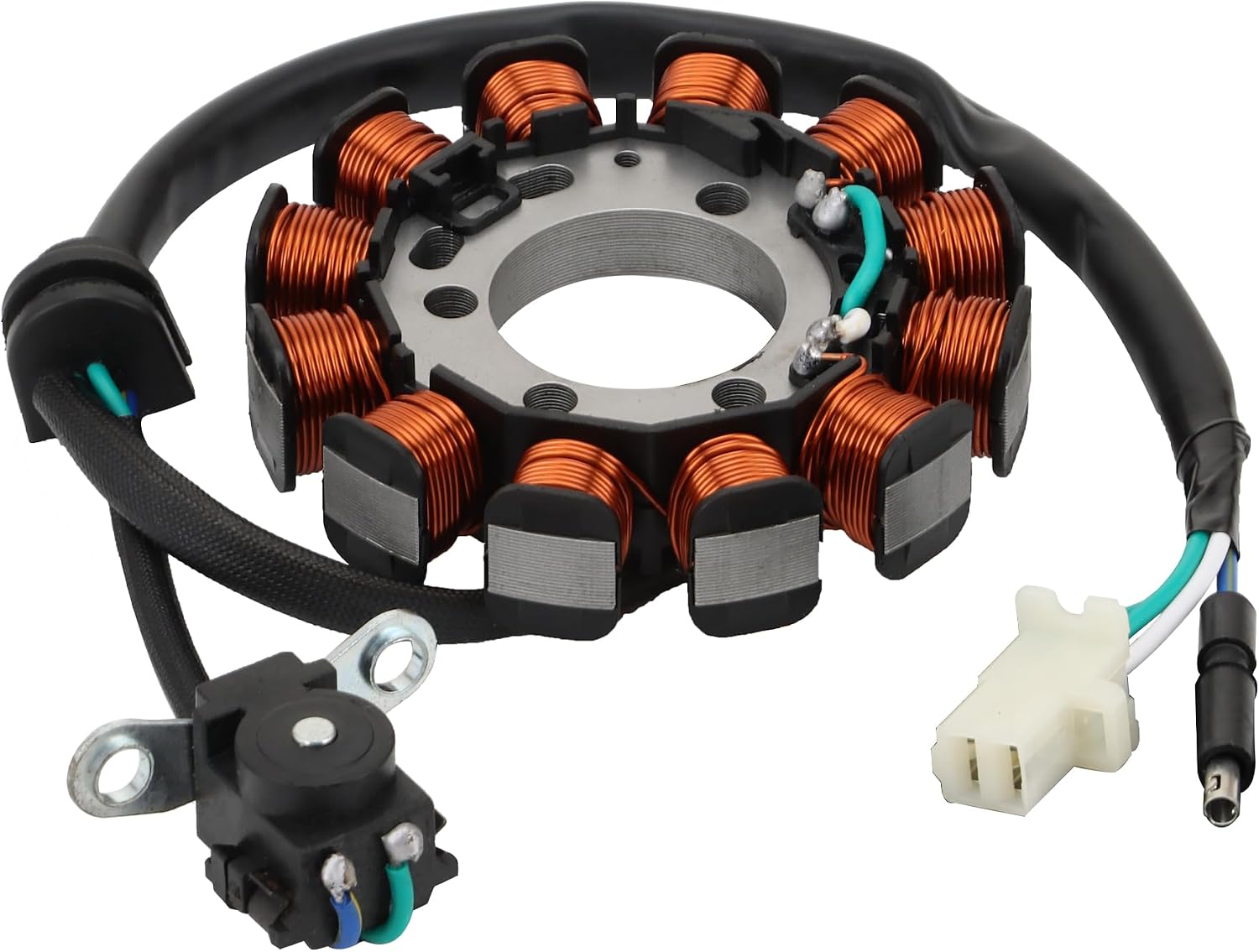 WOOSTAR 12 Coil 3 Wire Magneto Stator Replacement for 2013-2018 CRF110F OEM 31120-KYK-911