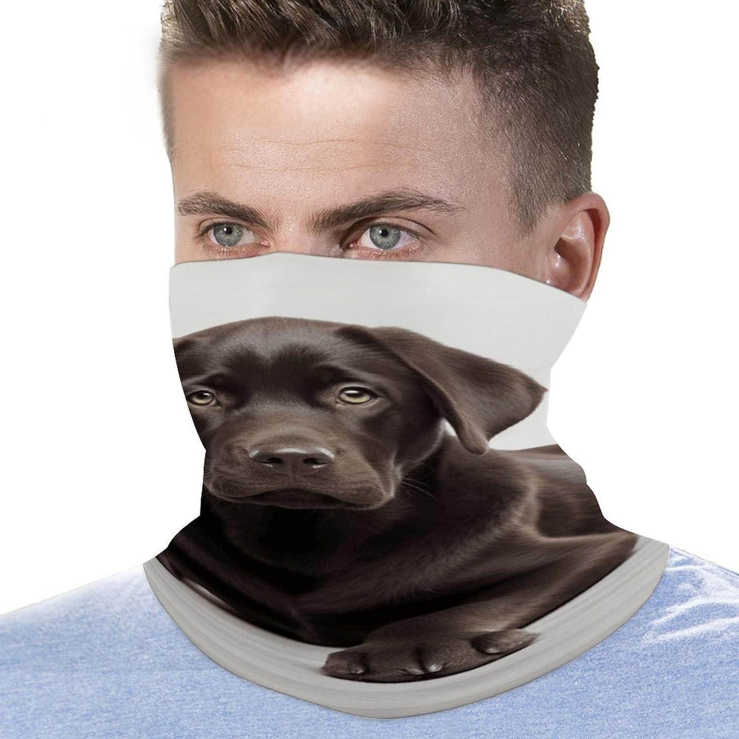 Dog Neck Gaiter Face Mask Sun Protection Face Scarf Breathable Windproof Headwear Bandana For Men Women