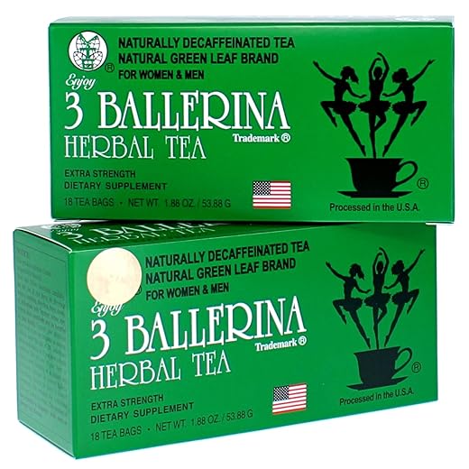 01. 3 Ballerina Tea Bags,36 Count, (Pack of 2)