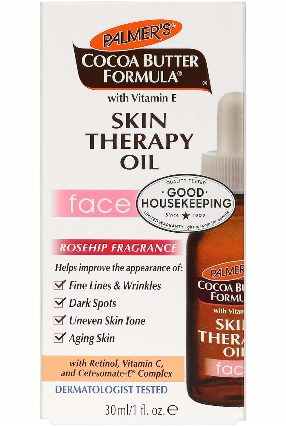 Palmer's Cocoa Butter Formula Skin Therapy Oil for Face, 1 fl oz