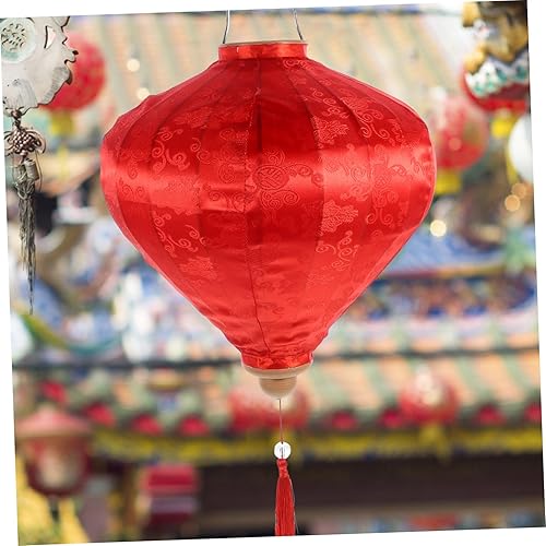 Miniatura 4 de ORFOFE Linterna vietnamita para decoración de boda, farol colgante de seda, faroles colgantes, faroles decorativos, calendario lunar para interiores