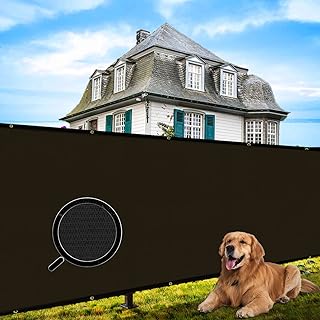 Shade&Beyond 4' x 50' Fence Privacy Screen Black Heavy Duty 150 GSM Fencing Mesh Shade Net Cover for Wall Garden Yard Back...