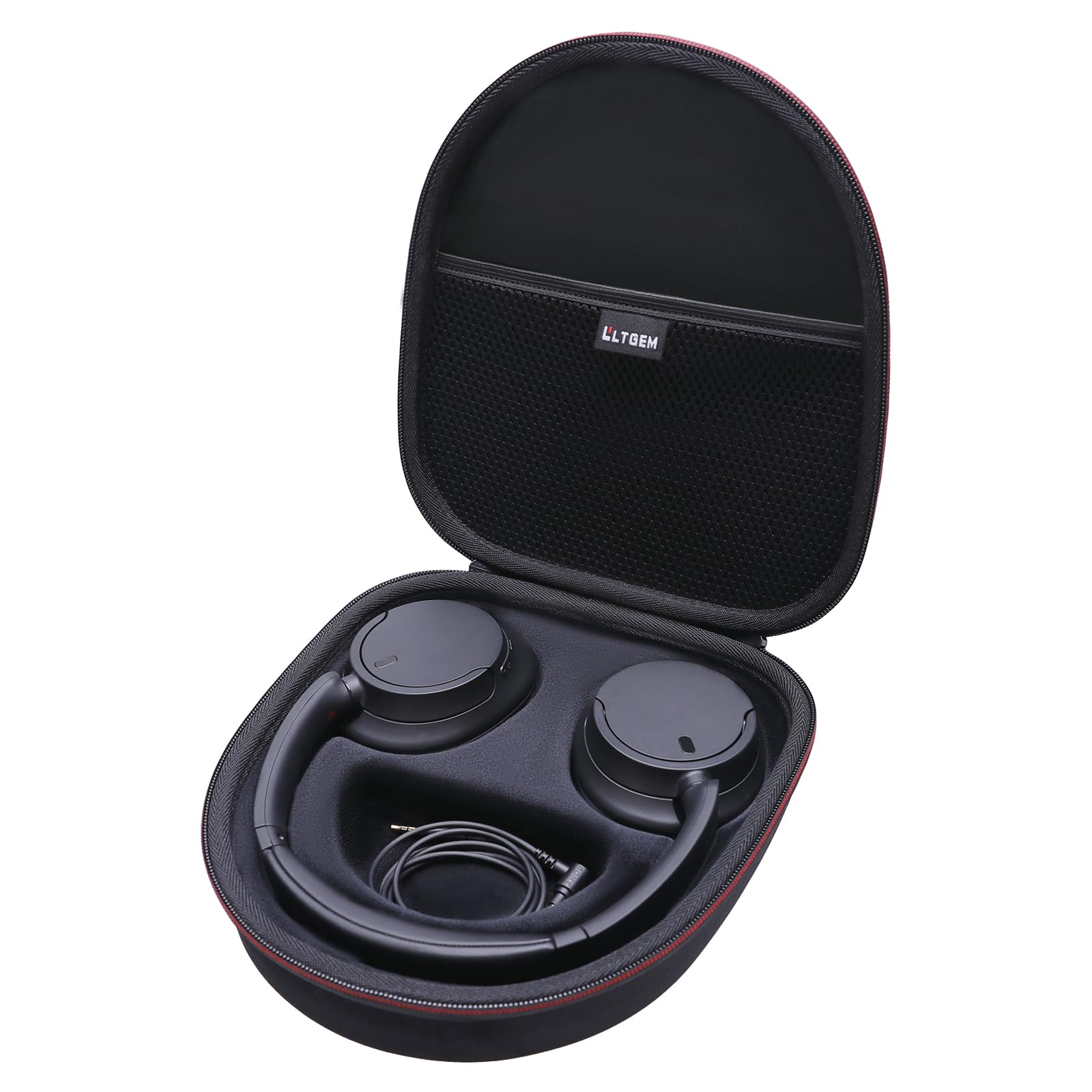 L LTGEM Hard Headphone Case for Sony WH-CH720N/ WH-CH700N/ WH-CH710N Wireless Noise Cancelling Headphones Portable Travel Headphone Storage Cover Bag Black