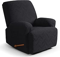 Vista 29 de Ruaozz Fundas de sofá reclinable, fundas para sillas reclinables, fundas de sofá para sofás reclinables con bolsillos, lavables, protector de Gris