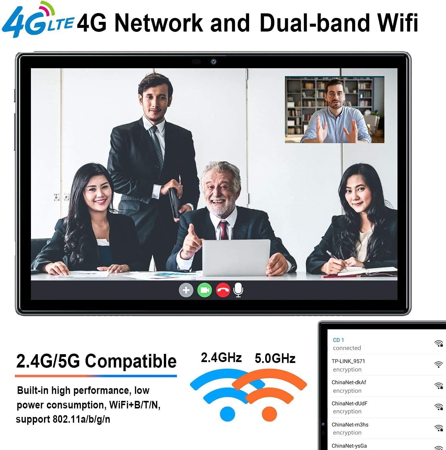 Tablet 10 Pollici 1920x1200 IPS 8 Core 2.0GHz 6GB RAM+64GB ROM(TF 512GB) 2 in 1 in offerta 4G LTE/SIM/5G WiFi/BT4.3/7000mAh/ 8MP Camera/Face ID/GPS/OTG/Type-C/Headphone Jack/Metal-2024 Argento Tablet 10 Pollici 1920x1200 IPS 8 Core 2.0GHz 6GB RAM+64GB ROM(TF 512GB) 2 in 1 in offerta 4G LTE/SIM/5G WiFi/BT4.3/7000mAh/ 8MP Camera/Face ID/GPS/OTG/Type-C/Headphone Jack/Metal-2024 Argento