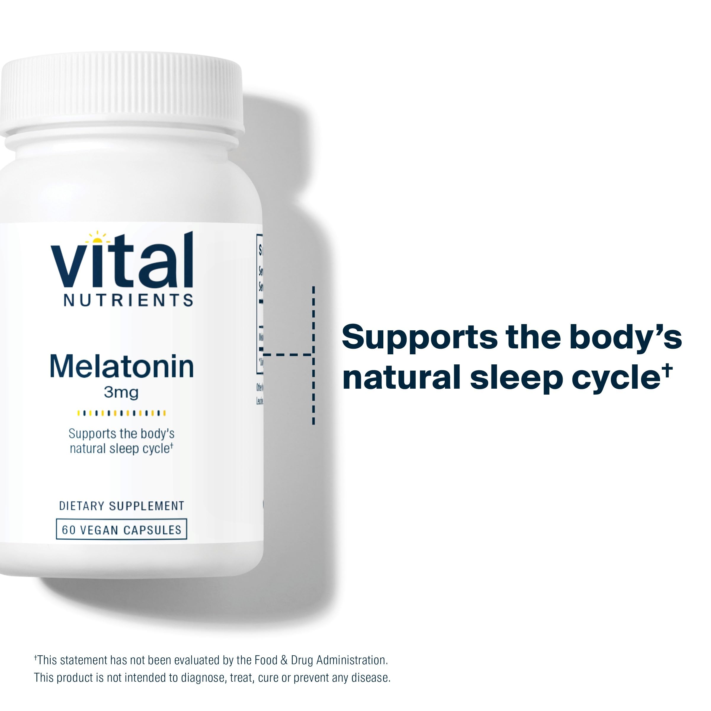 Vital Nutrients Melatonin 3mg, 60 Capsules — Amazon image 6