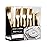 Gold Plastic Silverware Set (400-Pack) - Disposable Heavy Duty Cutlery, 134 Forks, 134 Knives, 134 Spoons for Parties, Weddings, Dinners & Holidays