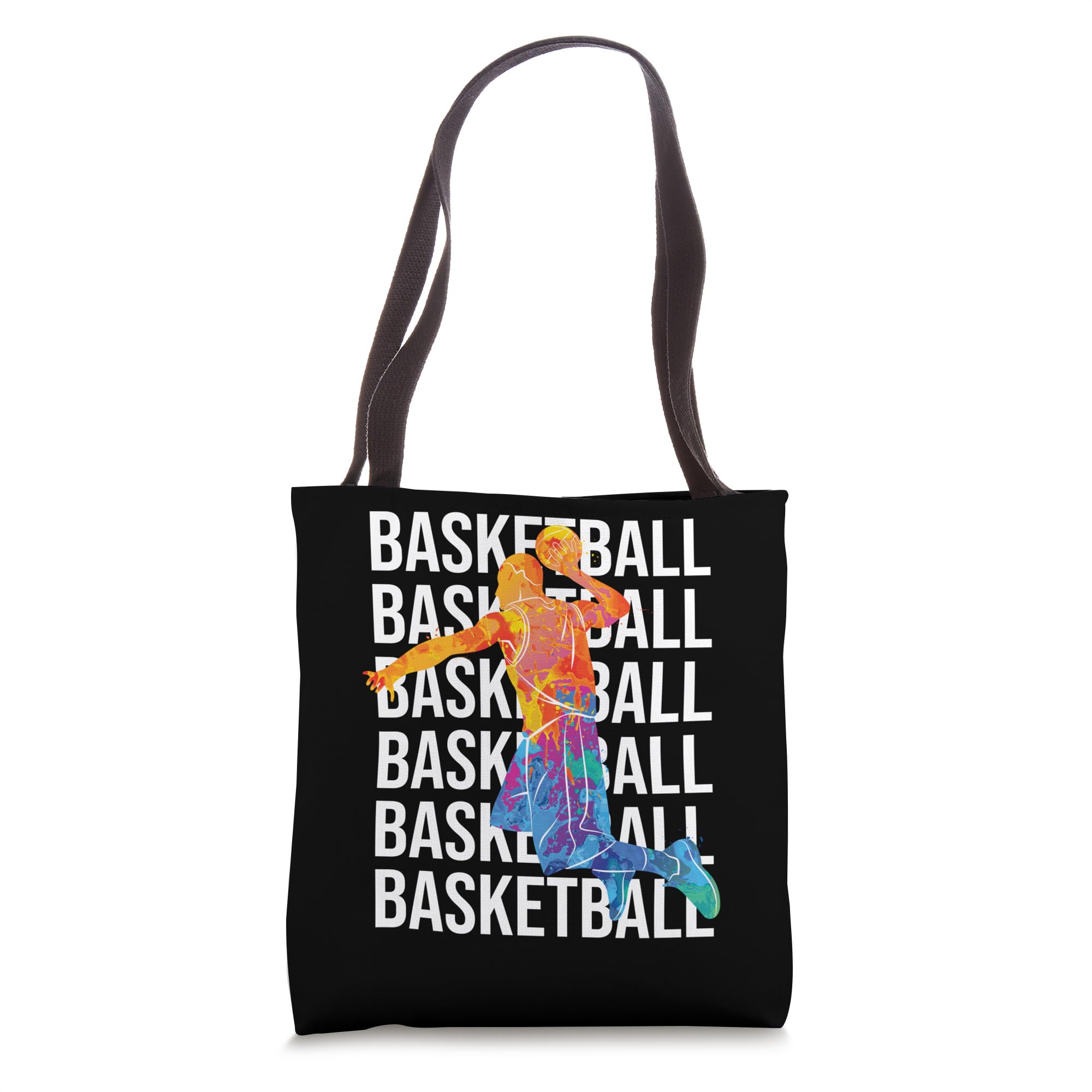 Basketball Player coach Fan Basket-ball child man Retro Tote Bag 16 inches
