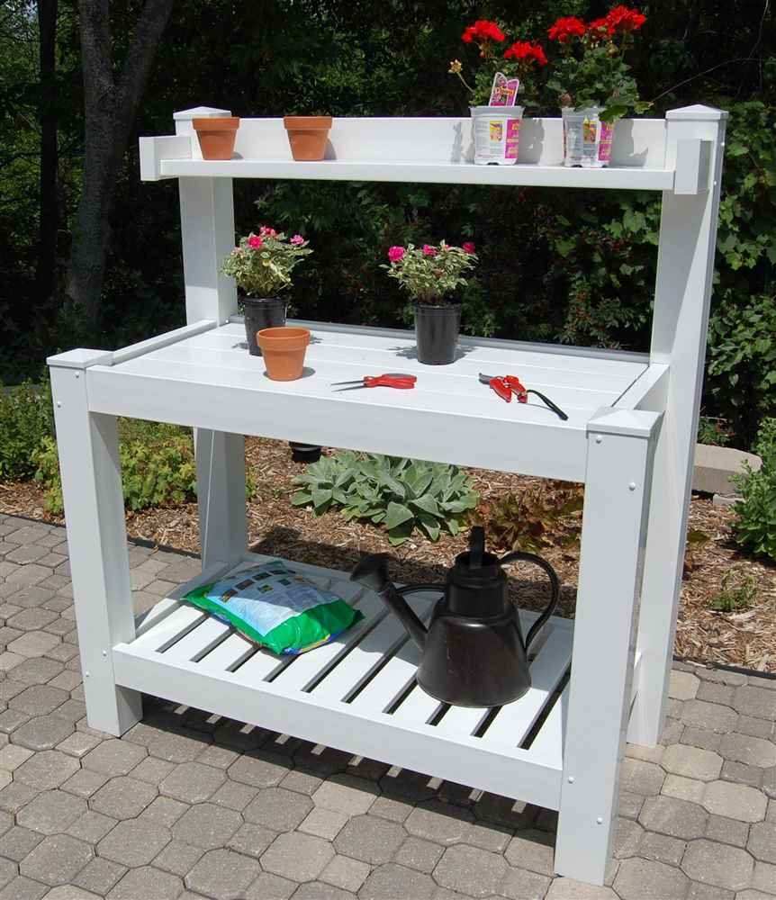 Amazon.com: Dura-Trel 11201 Hillcrest Potting Bench : Patio, Lawn