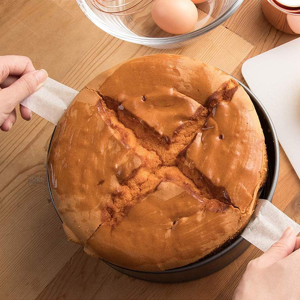 120 PCS Precut Circle Cake Pan Liners Rounds, 6/8/9 Inch Non Stick Parchment Paper Sheets for Baking Cakes,Dutch Oven, Air Fryer with Easy Lift Tabs (White) - Image 4