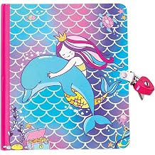 Playhouse Mermaid Love Shiny Foil Cover Lock & Key Lined Page Diary Journal for Girls