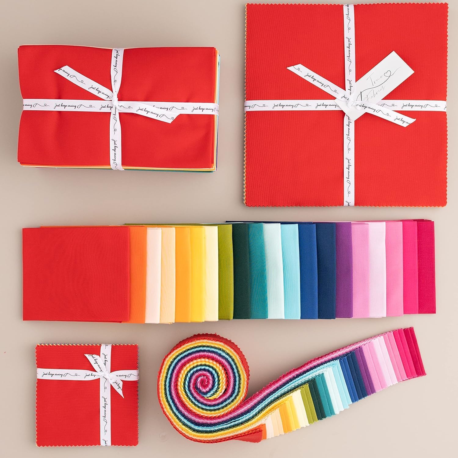 True Fabrics 10" Squares Layer Cake Precut Fabric (Wavelength)