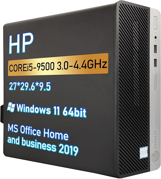 【整備済み品】 HP ProDesk 400G6 高性能第9世代CPU Core i5-9500 3.0GHz/Windows11Pro 64bit/MS Office 2019搭載/初期設定不要/DVD_ROM/4KHD画質対応/DP/VGA/USB3.0/TYPE-C/LANポート/WIFI/内蔵スピーカー (メモリ16GB SSD512GB, Corei5-9th 400G6) - 1