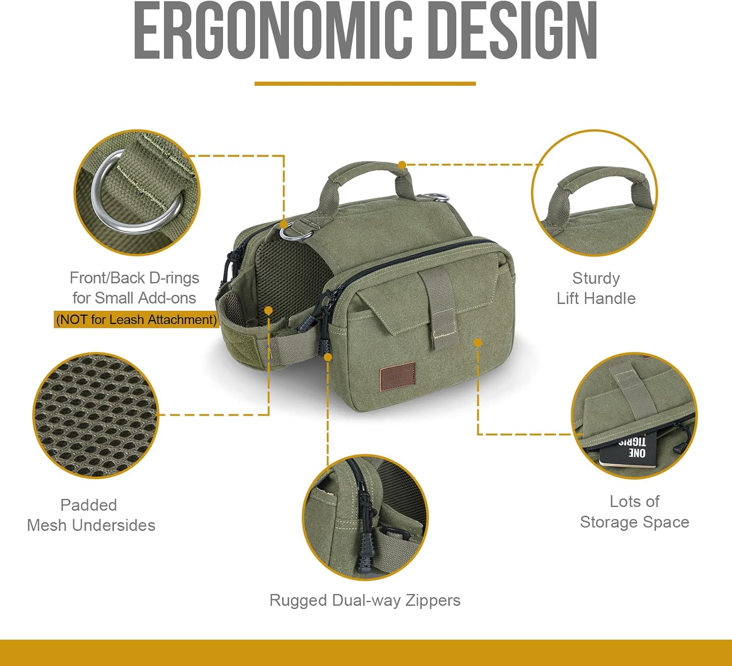 Buy Dog Pack Hound Travel Camping Hiking Backpack Saddle Bag