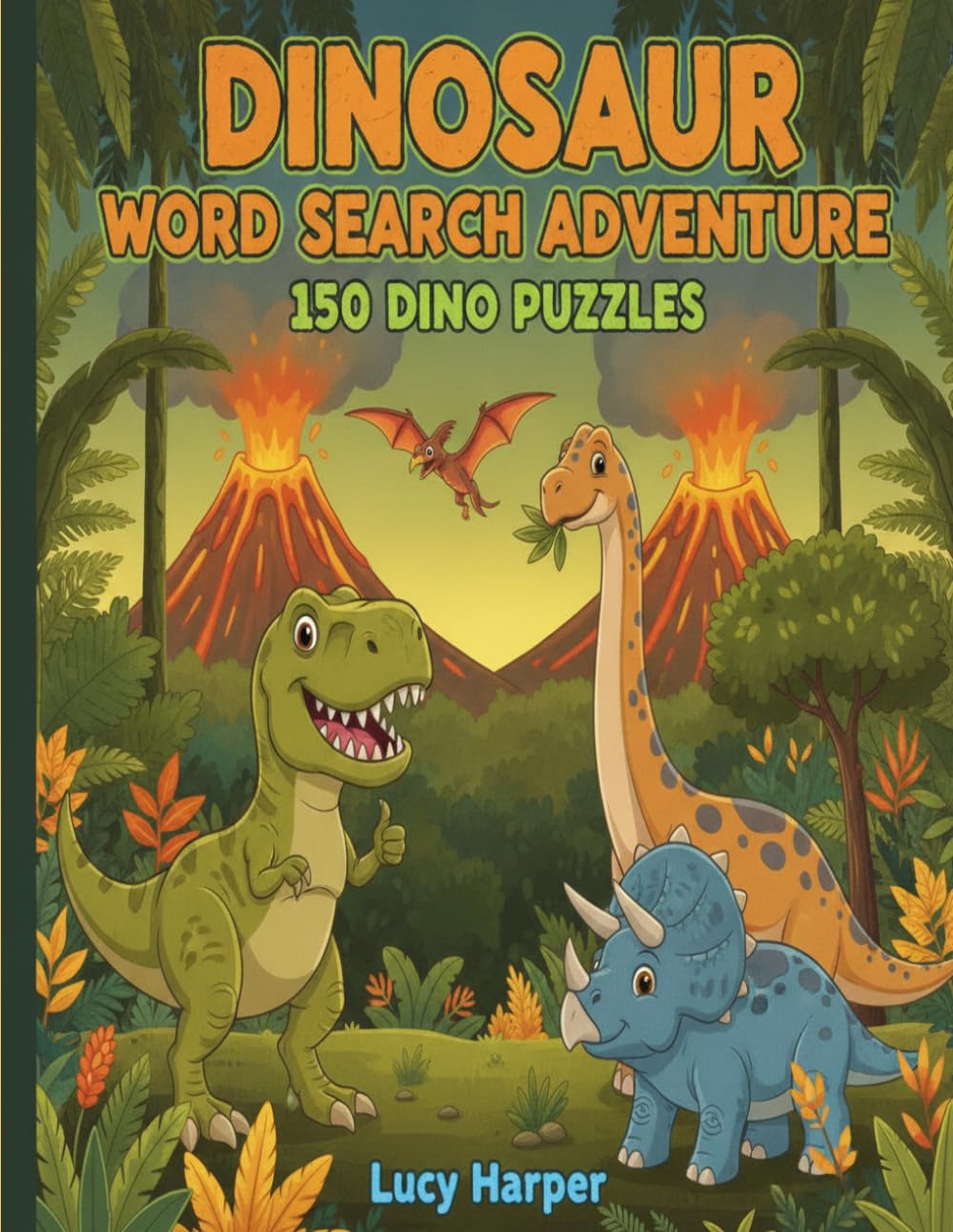 Dinosaur Word Search: 150 Fun Puzzles (Word Searches For Kids)